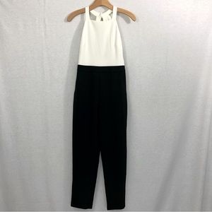 COPY - Vince Camuto Black + Ivory Bow Back Jumpsuit NWT Size 2 Petite